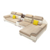 sofa vải gói kết hợp kích thước căn hộ phòng khách trang bị đầy đủ hiện đại Jane Yue Pibu nội thất mới sofa 2018 - Ghế sô pha sofa góc đẹp Ghế sô pha