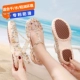 Giày Croc Chống Trơn Trượt Nữ Ins Hợp Thời Trang Bao Đầu Đế Mềm Đi Biển Jelly Giày Sandal 2023 Giày Đi Mưa Mới Đế Dày Dép