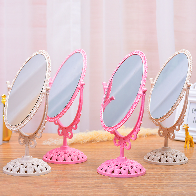 镜子化妆镜随身便携台式梳妆镜宿舍美妆放大双面小镜韩版公主镜