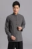 Phong cách trung quốc tinh khiết bông cũ vải thô Tang phù hợp với nam dài tay phù hợp với nằm quần áo thực hành quần áo Trung Quốc trang phục dân tộc