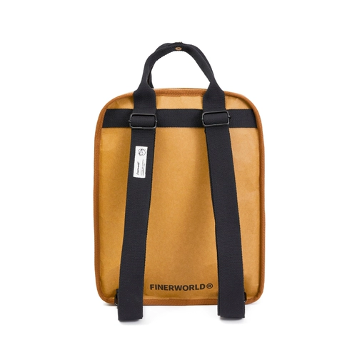 FINERWORLD Кожаный квадратный трендовый ретро школьный рюкзак для влюбленных подходит для мужчин и женщин, можно стирать