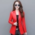 Áo khoác da nữ ngắn phù hợp với áo khoác da nhỏ 2019 Hained phiên bản mới của Hàn Quốc giảm béo thon gọn cỡ lớn cho nữ - Quần áo da Quần áo da
