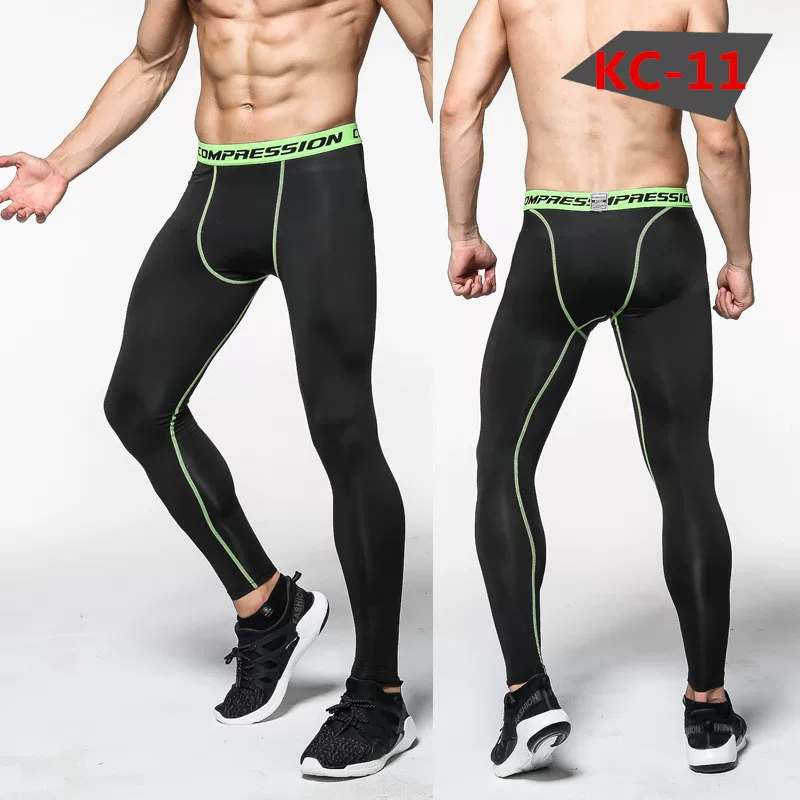 Изящные мужские спортивные компрессионные леггинсы/лосины