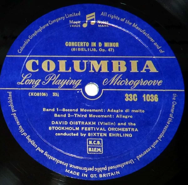 33C 1036 Xibei Violin Violin Astrah Oistrakh виниловый LP