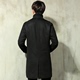 Mùa đông mới vô hình flash moon Hàn Quốc phiên bản của thiết kế ban đầu tide thương hiệu của nam giới cá tính retro đoạn dài Slim đúp cổ áo áo Áo len