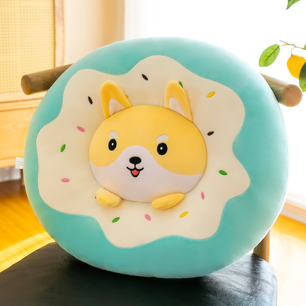 Подушка собака подушка подушка поясничный подушка подушка спинки поясничная подушка ремень офис комната автомобиль сиденье милый мультики