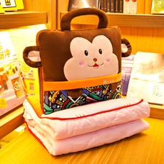 подушки-одеяла 抱枕被子两用靠枕折叠儿童空调毯汽车内靠垫枕头三合一办公室午睡