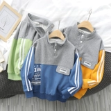 Осенний детский свитшот для мальчиков, коллекция 2021, подходит для подростков, в корейском стиле, детская одежда