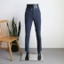 Vertebrate nam denim màu xanh stretch Slim phù hợp với quần hai mảnh phù hợp với phong cách Châu Âu và Mỹ phù hợp với chuyên nghiệp