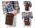 Da điện thoại di động túi đeo 7 inch mặc túi vành đai treo eo túi điện thoại di động da eo túi người đàn ông túi ví đa chức năng