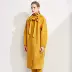 Mùa thu và mùa đông 2018 gừng coat cộng với dài hai mặt handmade coat trùm đầu choàng cashmere coat của phụ nữ quần áo