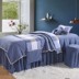 Bông bông rửa denim bedspread vẻ đẹp thẩm mỹ viện massage cơ thể vĩnh viễn làm cho bộ đơn giản chung giường custom-made - Trang bị tấm khăn trắng trải giường spa Trang bị tấm