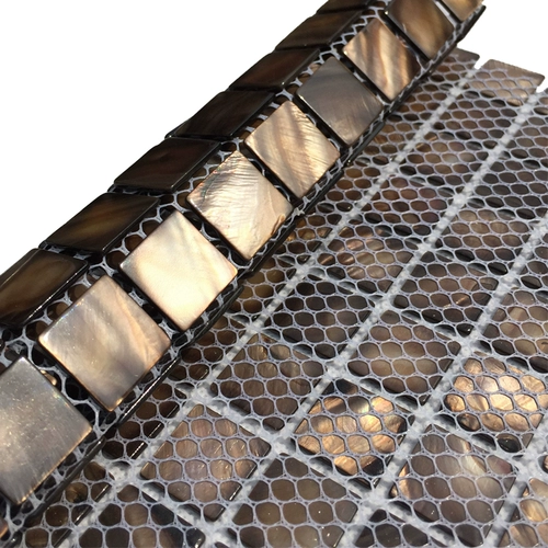 Натуральный цвет окрашенная раковина мозаика Фоновая стена крыльца в европейской гостиной гостиной туалетная плитка головоломка