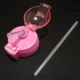 Розовая анти -отделка сопротивления+длинная солома (мягкая)