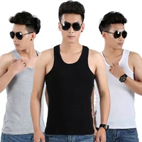 Mua hai tặng một áo vest nam miễn phí cotton nam Slim-fit thoáng khí đồ lót đáy quần thể thao mùa hè - Lót áo thể thao