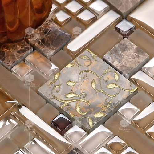 Crystal 3 Мозаика 138 Камня резные хрустальные стеклянные головоломки ТВ Фоновая стена наклейка туалетная плитка