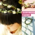 Sen handmade cô gái vòng hoa vải phụ kiện tóc hoa cúc nhỏ kỳ nghỉ hình ảnh trang sức phù dâu trẻ em đầu vòng trang sức đầu - Phụ kiện tóc Phụ kiện tóc