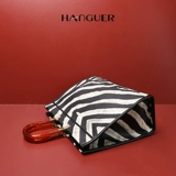 Небольшая дизайнерская зебра, вместительная и большая сумка через плечо, премиум класс, домашний питомец