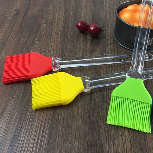 Щетка для барбекю *Высокая термостойкость*Использование своими руками*L Масляная щетка Liangpi для нанесения масла Силиконовая щетка не линяет волосы