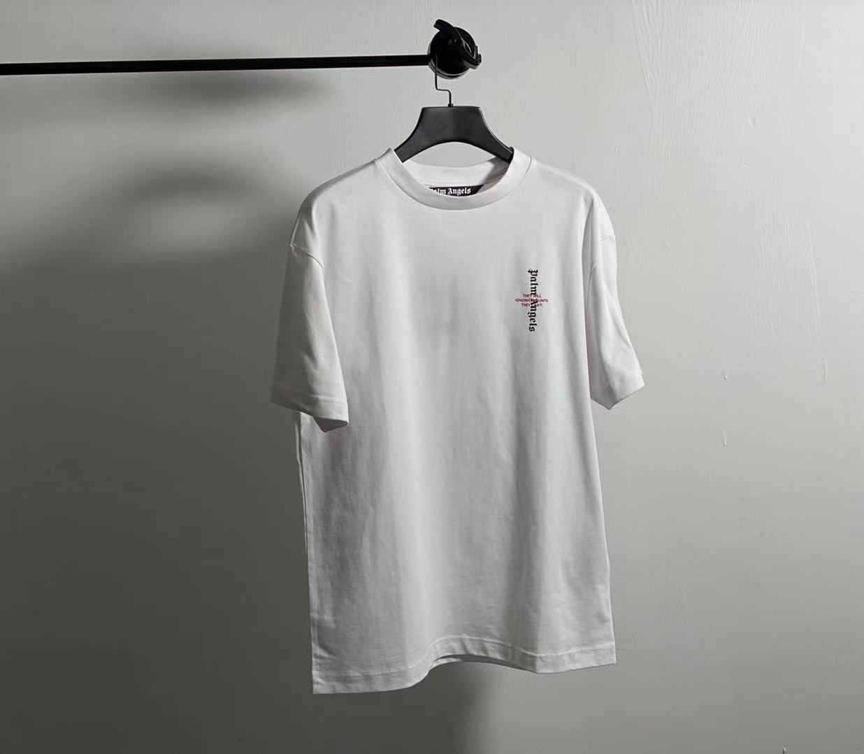WhiteLYAFAC original PApalmangl2021SS cross Short sleeve 2030300219