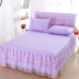 Giường bao gồm giường váy full bed bìa giường váy mảnh duy nhất công chúa váy ren loại non-slip ruffle 1.8x2.0 m giường
