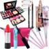 Mỹ phẩm trang điểm set full set của người mới bắt đầu công cụ làm đẹp trang điểm ánh sáng nude trang điểm cô gái tự nhiên người mới ... những thỏi son nên mua Bộ trang điểm