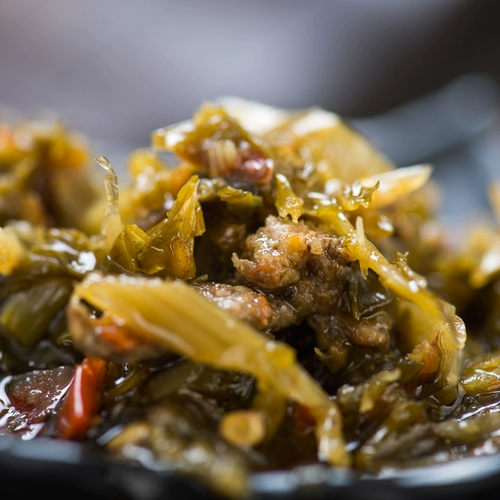 Хорошо -офф снежный овощной измельченный соус 240 г/бутылка под рисовым соусом и солеными огурцами, лапша xuzhou.