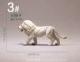 3#Белый львы (длиной около 8 см)