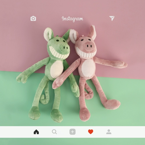 Плюшевая кукла, милый креативный брелок, брендовое украшение на сумку