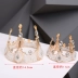 Tua ngọc tròn Vương miện tròn Rong biển Nữ hoàng Sinh nhật Vương miện Bánh trang trí Trang trí Net Red Baroque Crown - Trang trí nội thất