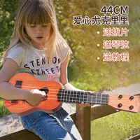 Đàn guitar nhỏ của trẻ em, đó là đồ chơi có thể chơi mô phỏng đàn ukulele vừa mới bắt đầu chơi nhạc cụ để gửi picks do choi