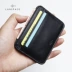 LAN da của nam giới gói thẻ nhỏ da siêu mỏng đồng xu ví chủ thẻ kinh doanh thẻ kiểm soát truy cập chủ giấy chứng nhận thiết lập thẻ ngân hàng ví đựng tiền Chủ thẻ