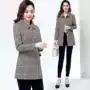 Áo gió Meilani nữ phiên bản Hàn Quốc thời trang mùa xuân Slim houndstooth cổ áo áo khoác mùa xuân đồ ngủ kẻ sọc nam - Pyjama áo nam