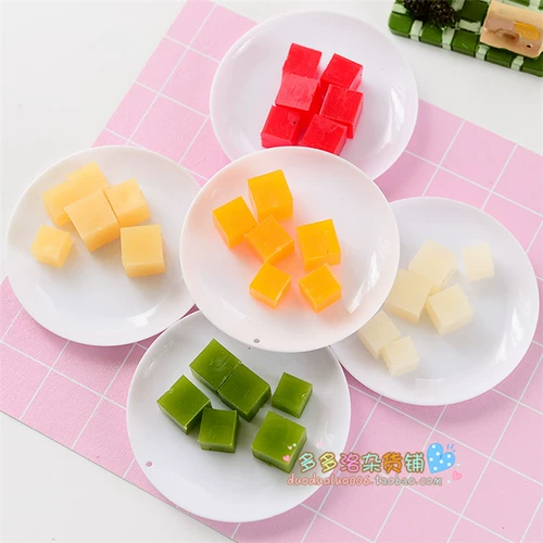 Игра с едой с аксессуарами, сверхлегкая кремовая глина, клубника, DIY