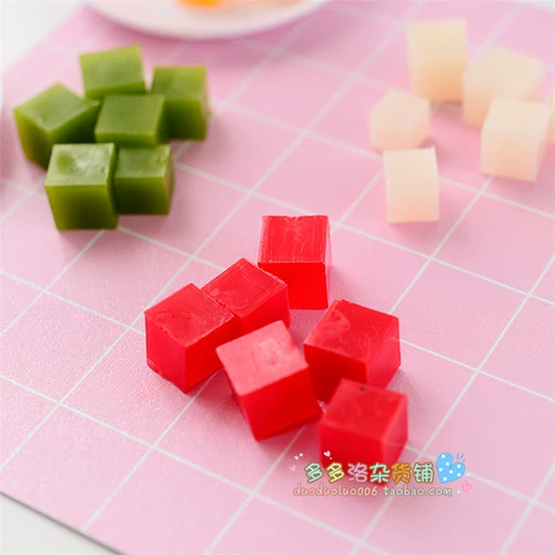 Игра с едой с аксессуарами, сверхлегкая кремовая глина, клубника, DIY