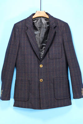 Của nam giới Jie loạt quần áo mùa đông mới phù hợp với phiên bản lưới kinh doanh bình thường áo len lông 033 áo khoác nam kaki Áo len