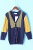 甩 quần áo nam Jie loạt mùa xuân sản phẩm mới màu sắc tương phản bông pha trộn áo len áo len cardigan 2082 blazer nam Cardigan