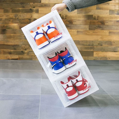 Supguy AJ Кроссовки Yayli Transparent Black Enhanced Black Edition Dust Oxidation Box Werce Box