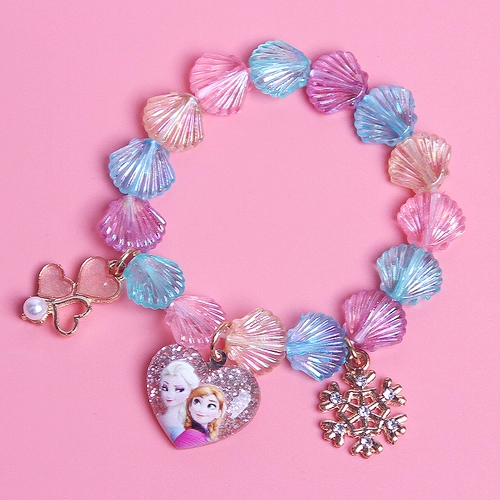 Розовое ювелирное украшение для принцессы, детский браслет, «Холодное сердце»
