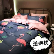 Ins bông tươi nhỏ bốn mảnh đơn giản bông quilt cover sheets giường 1,5 m1.8 m giường, đôi