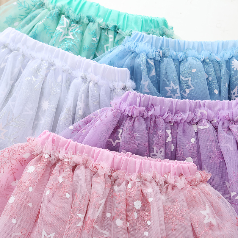 Girl's Skirt Summer Western Style New Pure Cotton Children's Pleated Skirt Frozen Summer Thin Princess Skirt