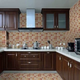 Ретро -антикварная мозаичная плитка телевизор Фон Стена кухня туалет балкон балкон напольная плитка настенная керамика на открытом воздухе на открытом воздухе.