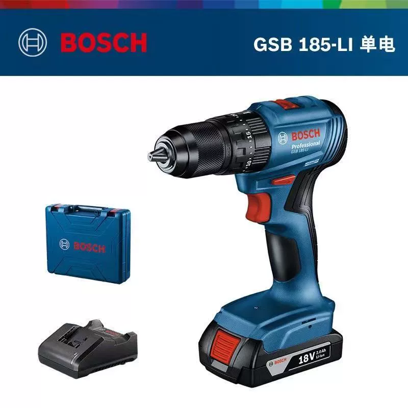 Bosch Sạc tác động Máy khoan GSB180/185 Đèn pin lithium đa chức năng của nhà khoan makita Máy khoan đa năng