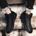 Giày xu hướng thu đông 2018 Giày da nam cao cổ giúp cho giới trẻ phiên bản Hàn Quốc hoang dã cộng với giày nhung đen nam giản dị các loại giày cao cổ nam Giay cao