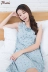 Top 呱呱 không tay nightdress nữ mùa hè cotton Hàn Quốc phiên bản của lỏng tươi chính thức có thể mặc đồ ngủ nữ mùa hè cửa hàng flagship