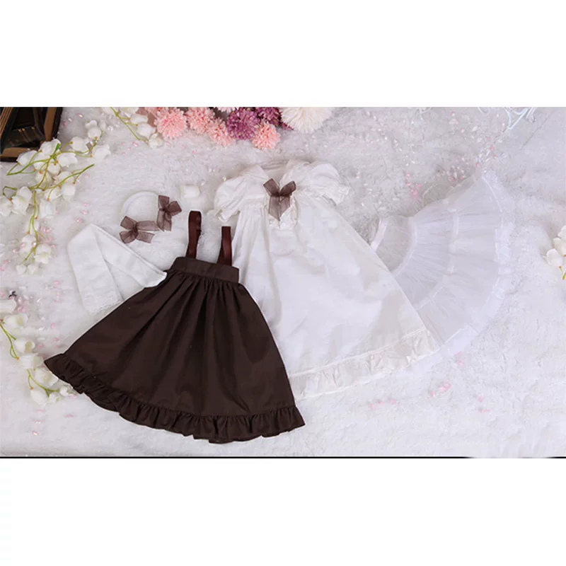 [Детская одежда] Одежда для кукол BJD, одежда для SD кукол, 6/4/3, женская, британский ретро стиль, фартук/морда? юбка, головной убор?