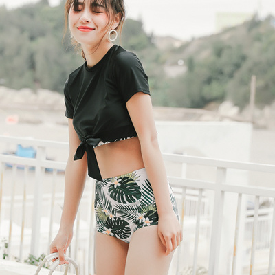 Mulang 2018 mới bảo thủ ngực nhỏ tươi tập hợp áo tắm nữ ba mảnh nóng bỏng Hàn Quốc bikini nhỏ - Bikinis