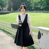 Черное платье, летний комплект, коллекция 2023