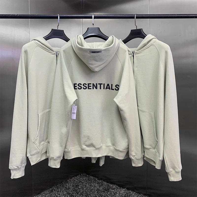 Страх Бога Fog Essentials Reunion Line Застежка на молнии худи-свитер мужской большого городского стиля свободный крой