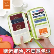 Hộ chiếu gói vé hộ chiếu dễ thương bảo vệ bìa du lịch lưu trữ túi ở nước ngoài đa chức năng giấy chứng nhận túi gói tài liệu